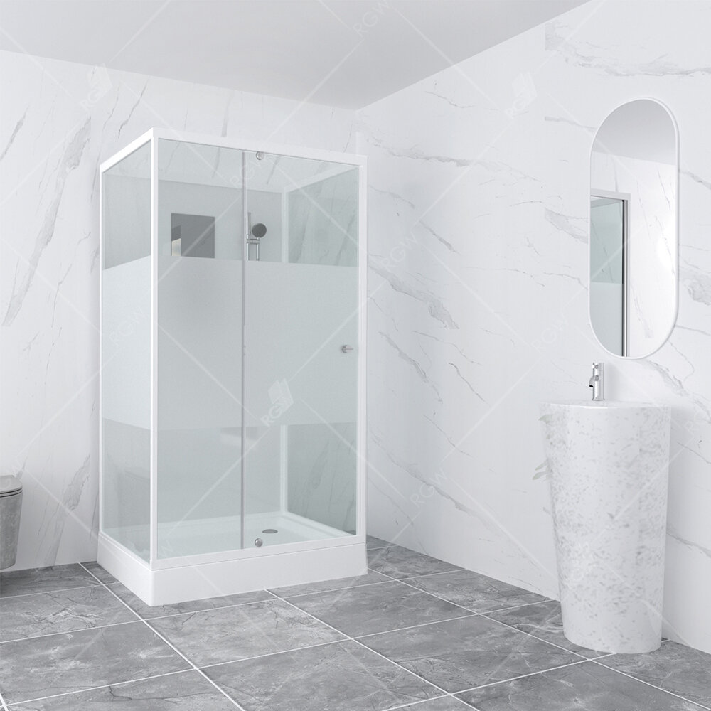 Изображение товара Душевая кабина RGW Andaman AN-207 90x100 см стекла прозрачные профиль белый