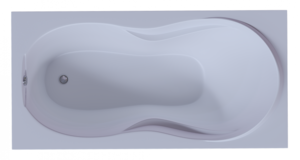 Изображение товара Ванна акриловая Aquatek Мартиника 180x90 MAR180-0000068 с фронтальным экраном, белая, слив слева