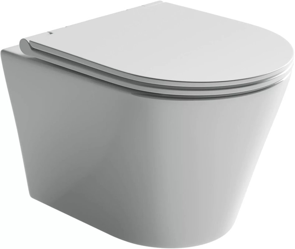 Изображение товара Подвесной унитаз Ceramicanova Forma CN3011 Rimless безободковый, с сиденьем Soft Close, сантехфарфор