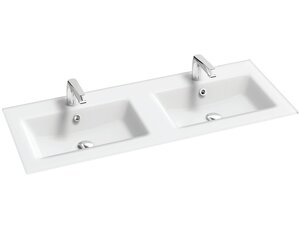 Изображение товара Стеклянная раковина Jacob Delafon Sherwood EB1831RU-DE1 120 см, белый матовый