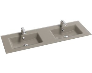 Изображение товара Стеклянная раковина Jacob Delafon Sherwood EB1832RU-DE5 140 см, матовый базальт