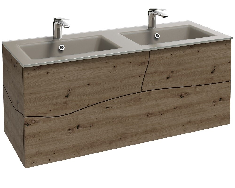 Изображение товара Тумба под раковину Jacob Delafon Sherwood 120 см состаренный дуб