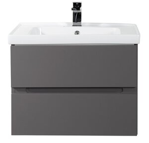 Изображение товара Тумба под раковину Art&Max Techno 70 см подвесная, смоки софт, AM-Techno-700-2C-SO-ZB815