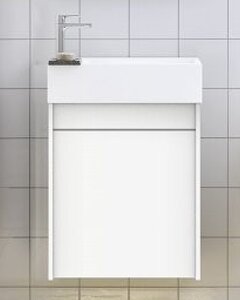 Изображение товара Тумба под раковину Art&Max Family 50 см подвесная, белый глянцевый, Family-500-1D-SO-BL