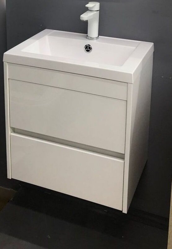 Изображение товара Тумба под раковину Art&Max Family 40 см подвесная белый глянцевый