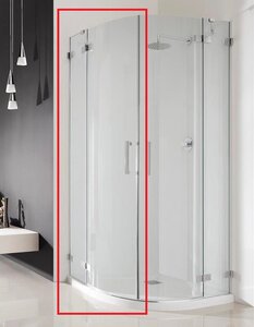 Изображение товара Душевая дверь Radaway Euphoria PDD 80/L, 80 х 200 см, стекло прозрачное, профиль хром, левая, 383002-01L