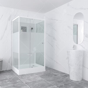 Изображение товара Душевая кабина RGW Andaman AN-207, 120 x 90 см, стекла прозрачные, профиль белый, 411320792-95