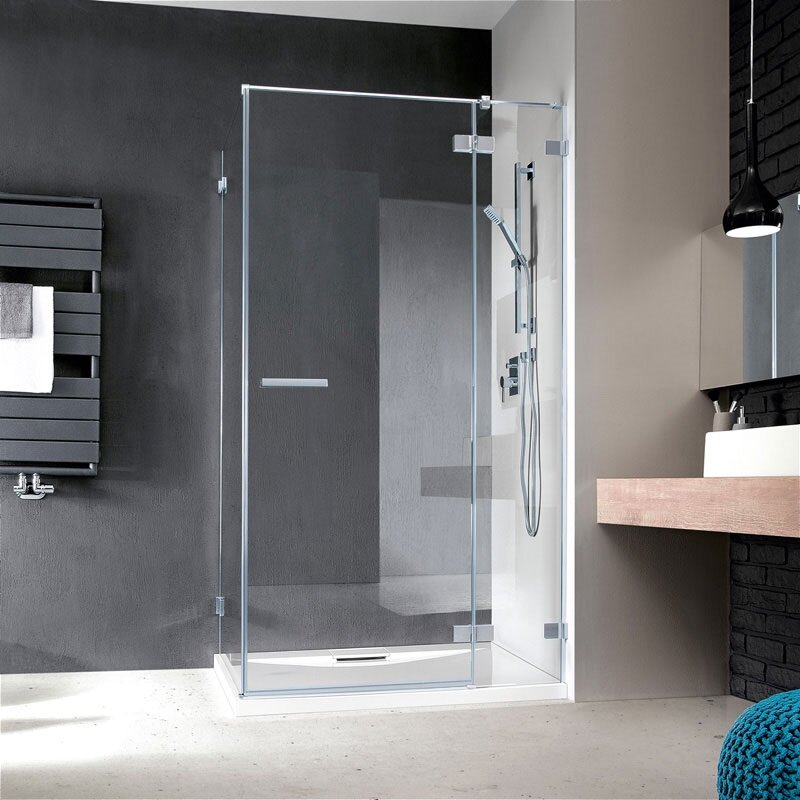 Изображение товара Душевая дверь Radaway Euphoria KDJ 512, 51.2 х 200 см, стекло прозрачное, профиль хром, правая, 383512-01R