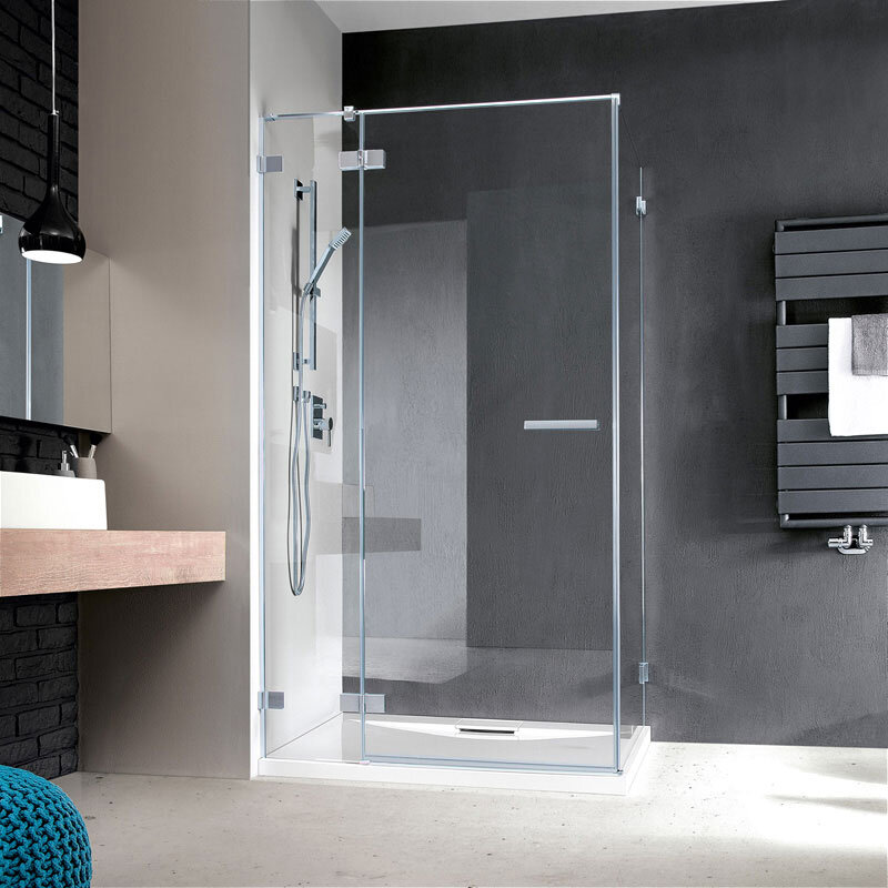 Изображение товара Душевая дверь Radaway Euphoria KDJ 612, 61.2 х 200 см, стекло прозрачное, профиль хром, левая, 383612-01L