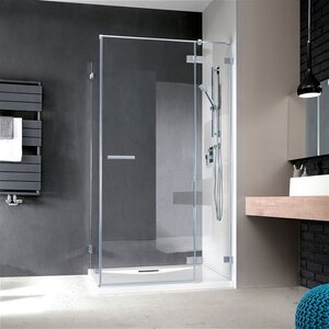 Изображение товара Душевая дверь Radaway Euphoria KDJ 612, 61.2 х 200 см, стекло прозрачное, профиль хром, правая, 383612-01R