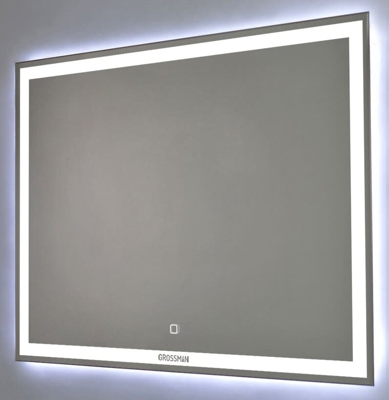 Изображение товара Зеркало Grossman Pragma 80 x 60 см с подсветкой, сенсорный выключатель, 480600