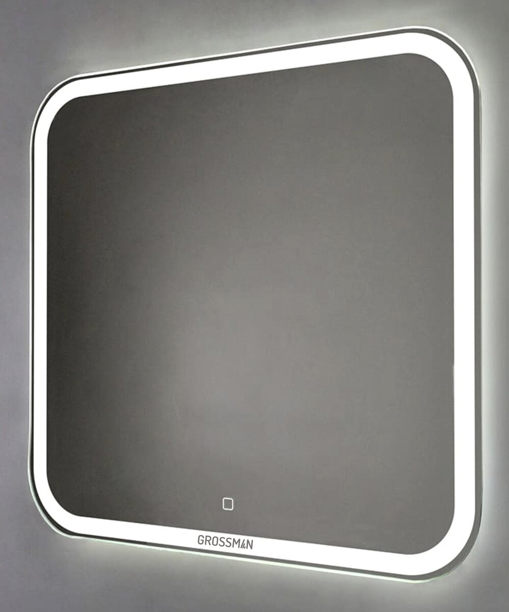 Изображение товара Зеркало Grossman Comfort 70x68 см с подсветкой сенсорным выключателем