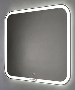 Изображение товара Зеркало Grossman Comfort 70 x 68 см с подсветкой, сенсорный выключатель, 670680