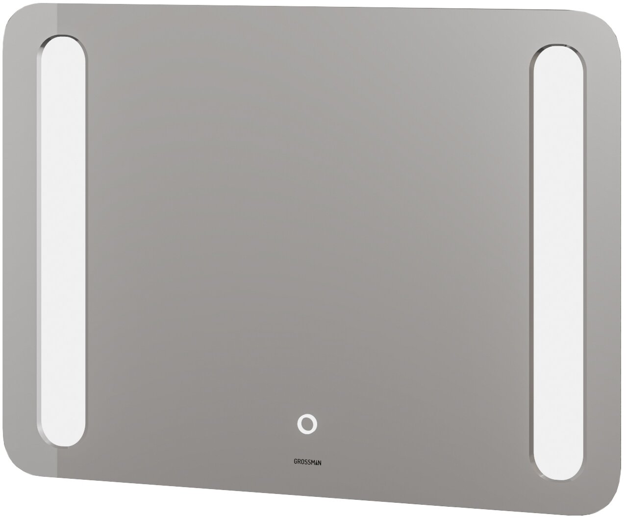 Изображение товара Зеркало Grossman Lara 100 x 80 см с подсветкой, сенсорный выключатель, гравировка, 1310080