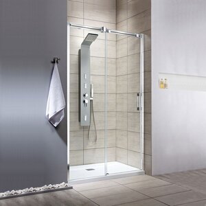 Изображение товара Душевая дверь Radaway Espera KDJ, DWJ 545 L, 54.5 х 200 см, стекло прозрачное, профиль хром, левая, 380545-01L