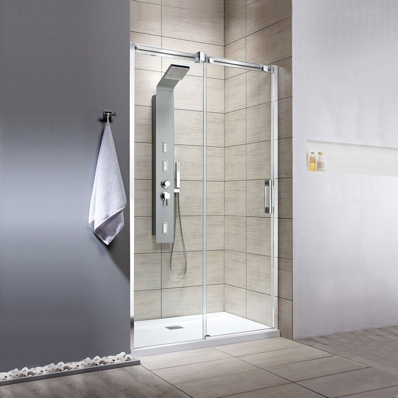 Изображение товара Душевая дверь Radaway Espera KDJ, DWJ 595 L, 59.5 х 200 см, стекло прозрачное, профиль хром, левая, 380595-01L