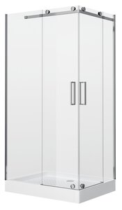 Изображение товара Душевой уголок Grossman Cosmo 120 х 90 см прямоугольный, дверь раздвижная, стекло прозрачное, хром, левый/правый