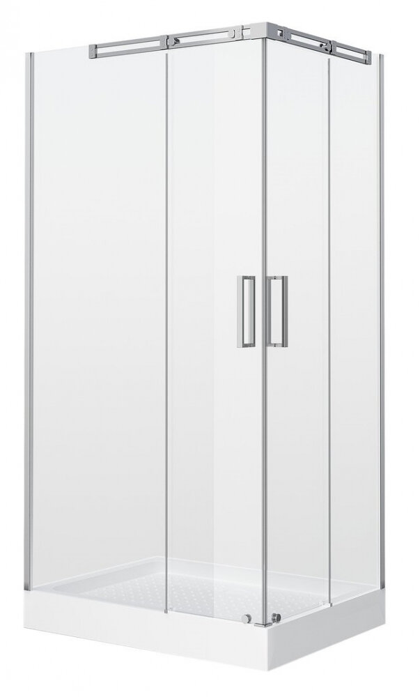 Изображение товара Душевой уголок Grossman Galaxy 120x80 см прямоугольный раздвижные двери стекло хром Германия