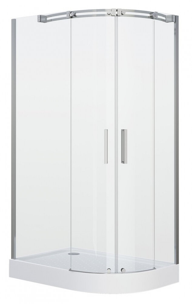 Изображение товара Душевой уголок Grossman Galaxy 110x80 асимметричный с раздвижными дверями хром