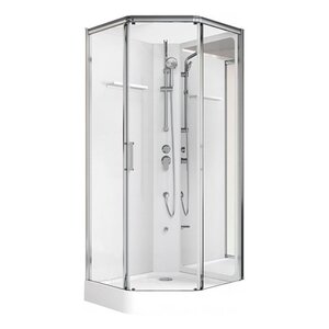 Изображение товара Душевая кабина Aquanet Passion P 2.0 90x90 см с зеркалом и хромированным профилем