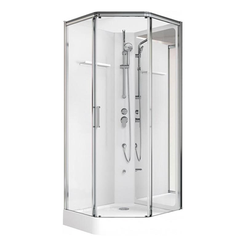 Изображение товара Душевая кабина Aquanet Passion P 2.0 90x90 см с зеркалом и хромированным профилем Изображение товара Душевая кабина Aquanet Passion P 2.0 90x90 см с зеркалом и хромированным профилем