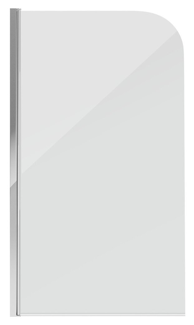 Изображение товара Шторка на ванну Grossman 80x140 см стекло прозрачное хром распашная