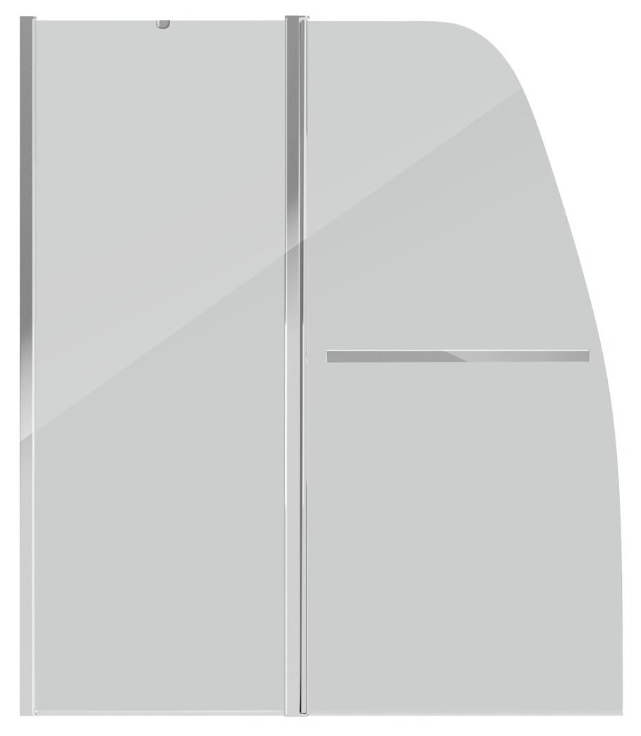 Изображение товара Шторка на ванну Grossman GR-100/2 хром 120x140 см