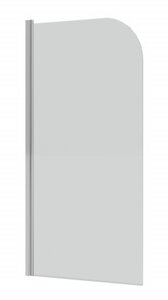 Изображение товара Шторка на ванну Grossman 70 x 150 см распашная, стекло прозрачное, хром, GR-100/1