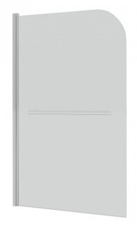 Изображение товара Шторка на ванну Grossman 90 x 150 см распашная, стекло прозрачное, хром, GR-104/1