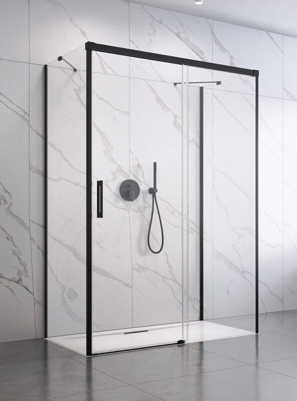 Изображение товара Душевая дверь Radaway Idea Black KDJ+S 130x200.5 см с прозрачным стеклом и черным профилем Изображение товара Душевая дверь Radaway Idea Black KDJ+S 130x200.5 см с прозрачным стеклом и черным профилем