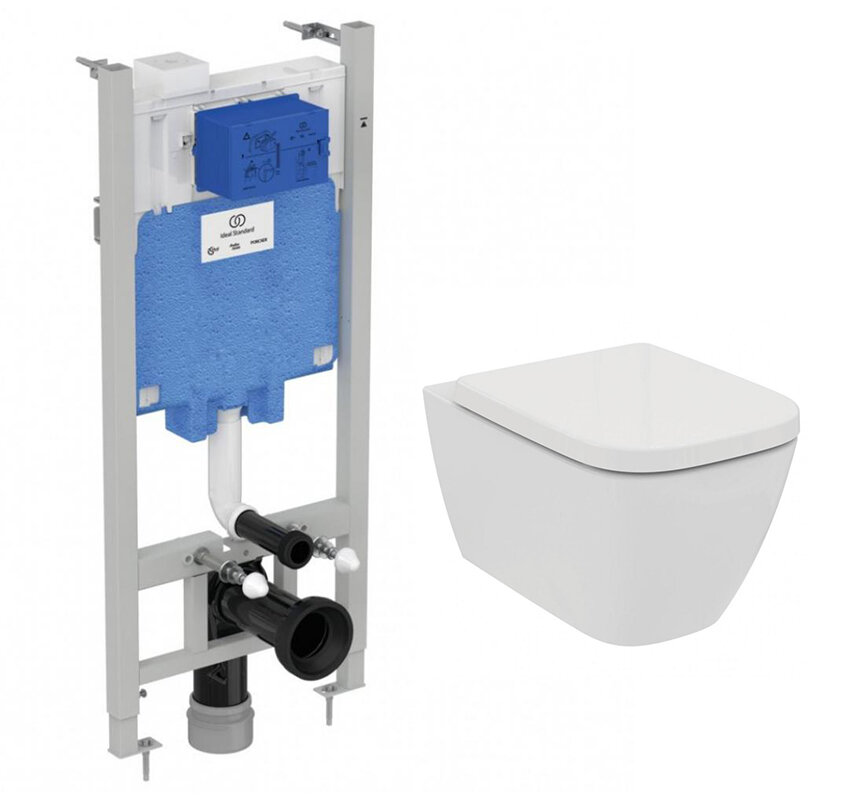 Изображение товара Инсталляция Ideal Standard Prosys 2.0, без кнопки, R046367 с унитазом Ideal Standard i.life B Rimless безободковый c сиденьем микролифт, T461401, комплект, RI461402 Изображение товара Инсталляция Ideal Standard Prosys 2.0, без кнопки, R046367 с унитазом Ideal Standard i.life B Rimless безободковый c сиденьем микролифт, T461401, комплект, RI461402