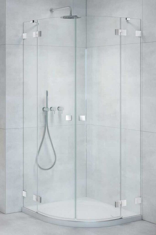 Изображение товара Душевая дверь Radaway Essenza Pro PDD 100L, 100 х 200 см, с неподвижной частью, стекло прозрачное, профиль хром, левая, 10095100-01-01L