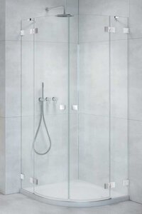 Изображение товара Душевая дверь Radaway Essenza Pro PDD 100L, 100 х 200 см, с неподвижной частью, стекло прозрачное, профиль хром, левая, 10095100-01-01L