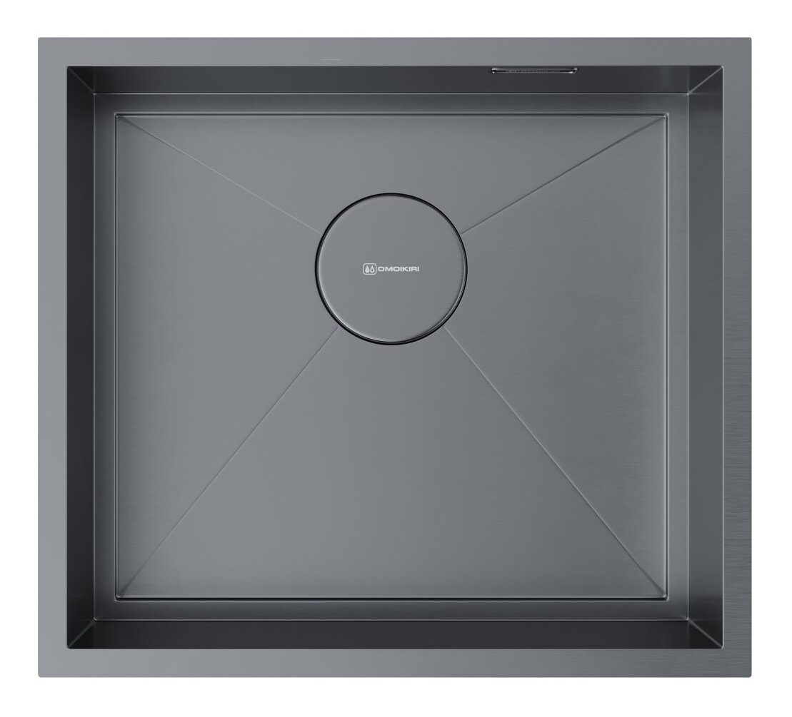 Изображение товара Кухонная мойка Omoikiri Kasen 49-16 INT GM из воронёной нержавеющей стали