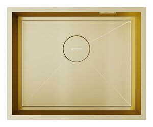 Изображение товара Кухонная мойка Omoikiri Kasen 54-16 LG светлое золото из нержавейки