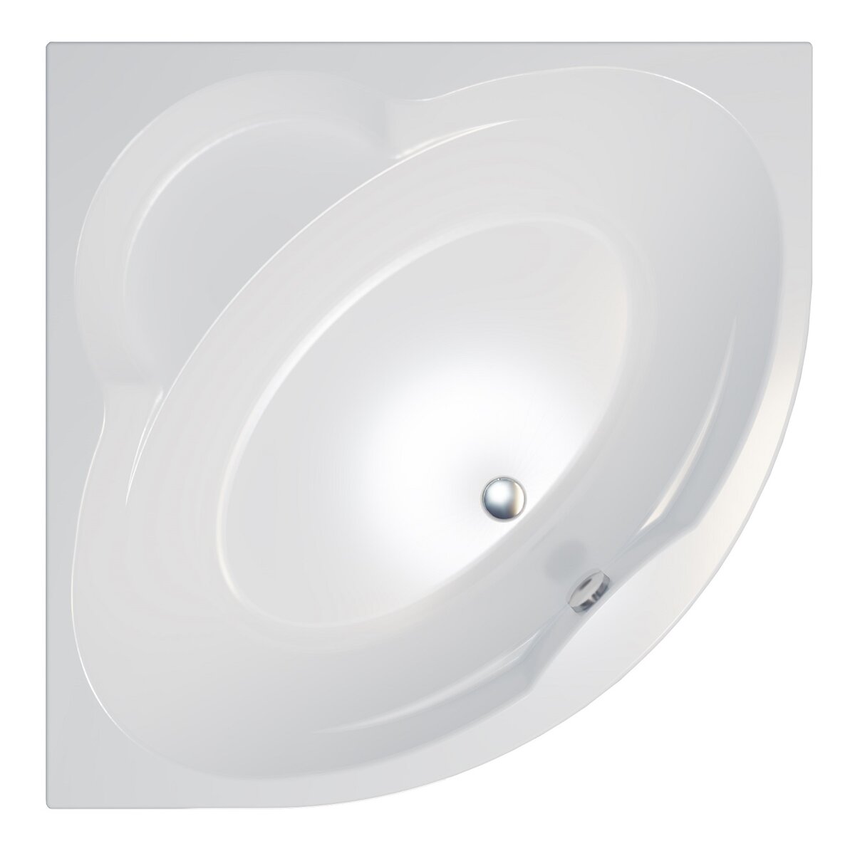 Изображение товара Акриловая ванна Triton Троя 150 x 150 см угловая белая