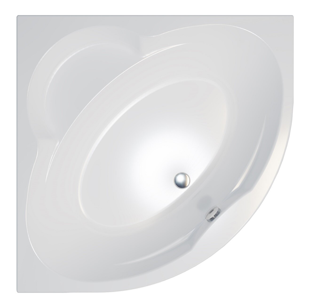 Изображение товара Акриловая ванна Triton Троя 150 x 150 см угловая белая