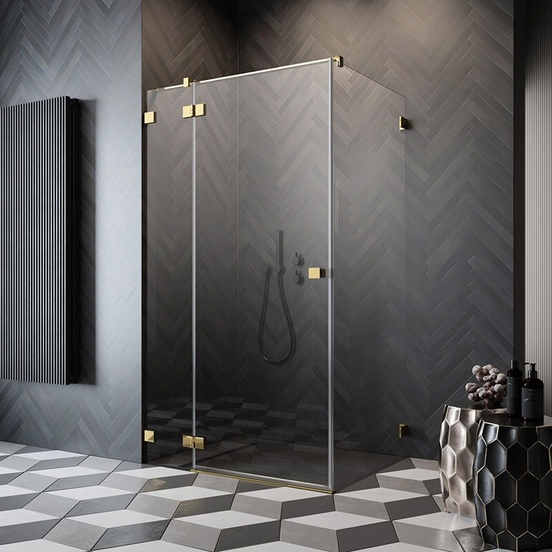 Изображение товара Душевая дверь Radaway Essenza Pro Gold KDJ 80L: левая 80x200 см, стекло 6 мм