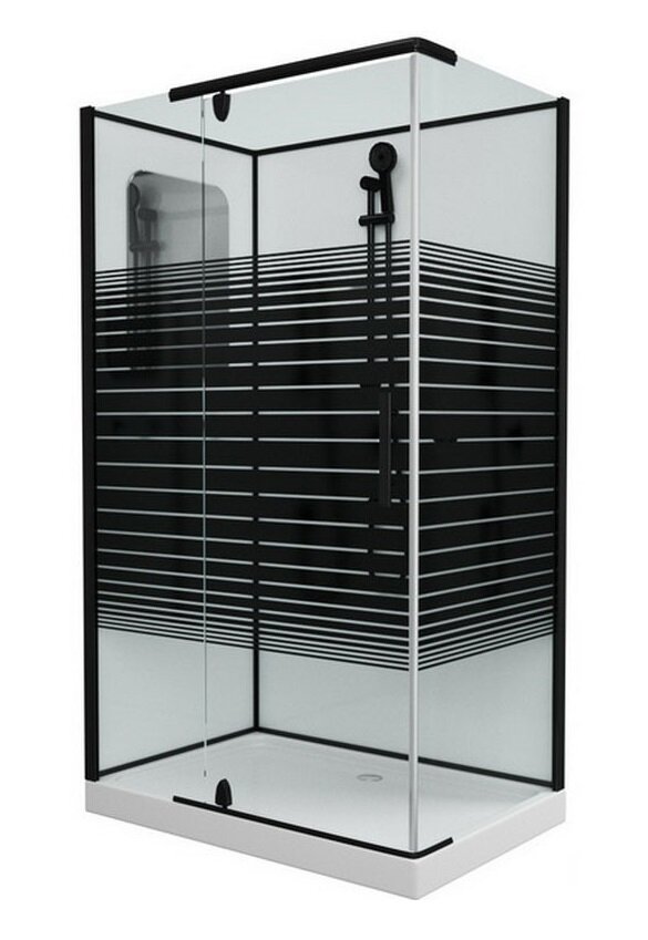 Изображение товара Душевая кабина Grossman 120 x 80 см, прямоугольная, черный, левая/правая Изображение товара Душевая кабина Grossman 120 x 80 см, прямоугольная, черный, левая/правая