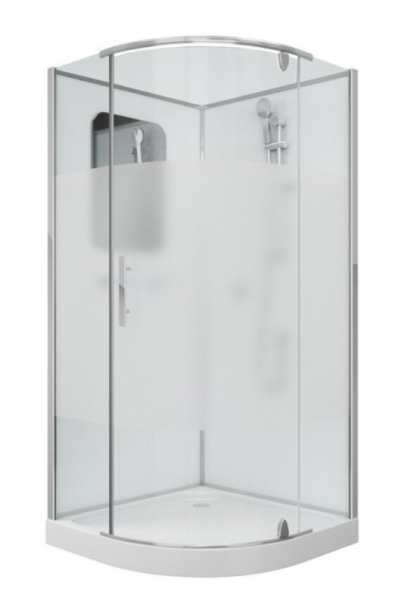 Изображение товара Душевая кабина Grossman 100 x 100 см, четверть круга, хром, GR170