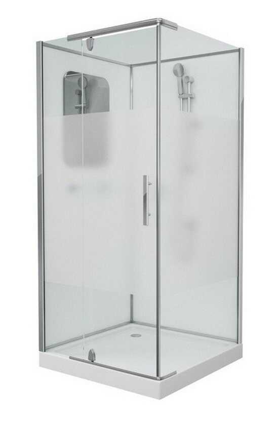 Изображение товара Душевая кабина Grossman 100x100 см квадратная черная левая/правая Германия