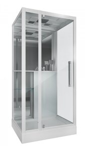 Изображение товара Душевая кабина Grossman 90x90 см с крышей и тропическим душем