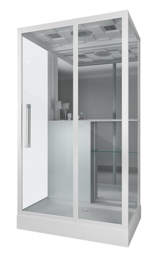 Изображение товара Душевая кабина Grossman 120x82 см с крышей и тропическим душем