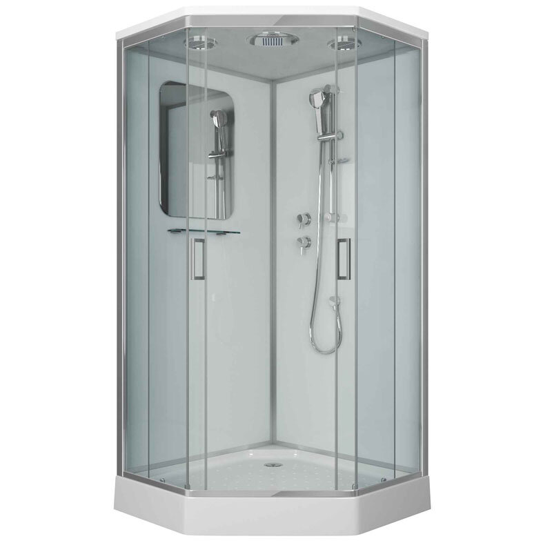 Изображение товара Душевая кабина Niagara Premium 100x100 см с тропическим душем и низким поддоном Изображение товара Душевая кабина Niagara Premium 100x100 см с тропическим душем и низким поддоном