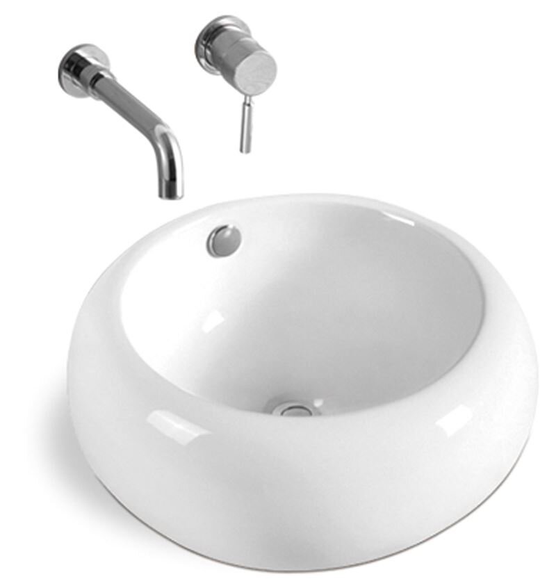 Изображение товара Раковина круглая накладная Grossman 42x42 см GR-3010 белая