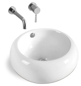 Изображение товара Раковина Grossman 42 x 42 см, накладная, круглая, GR-3010