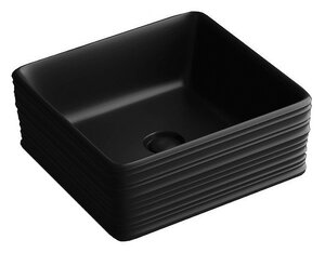 Изображение товара Раковина Grossman квадратная 39.5x39.5 см черный матовый GR-3026BM