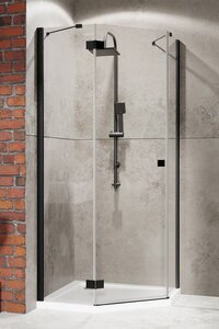 Изображение товара Душевая дверь Radaway Essenza New Black PTJ L, 62 х 200 см, стекло прозрачное, профиль черный, левая, 385010-54-01L Изображение товара Душевая дверь Radaway Essenza New Black PTJ L, 62 х 200 см, стекло прозрачное, профиль черный, левая, 385010-54-01L