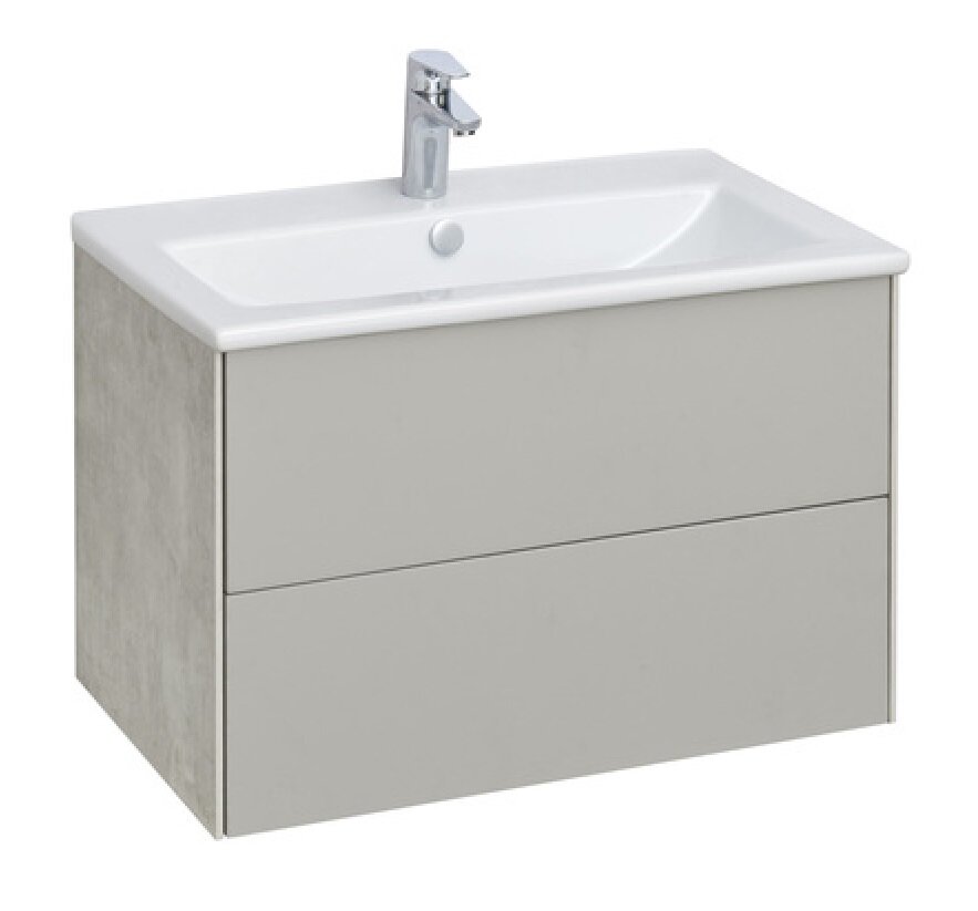 Изображение товара Тумба под раковину Акватон Сохо 75 см подвесная с системой push-to-open