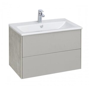 Изображение товара Тумба под раковину Aquaton Сохо 75 см подвесная, слейт/галька серая, 1A258101AJ9A0